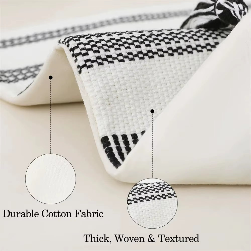 Kitinjoy Cotton Pillow Cover 45X45Cm Striped Cushion Cover Decor Pillowcase for Sofa Car Home Luxury Throw Pillow Case 50X50