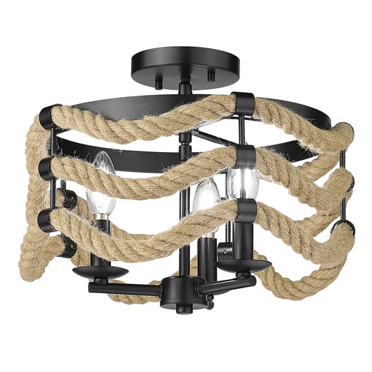 Cliffton Fabric Semi Flush Mount