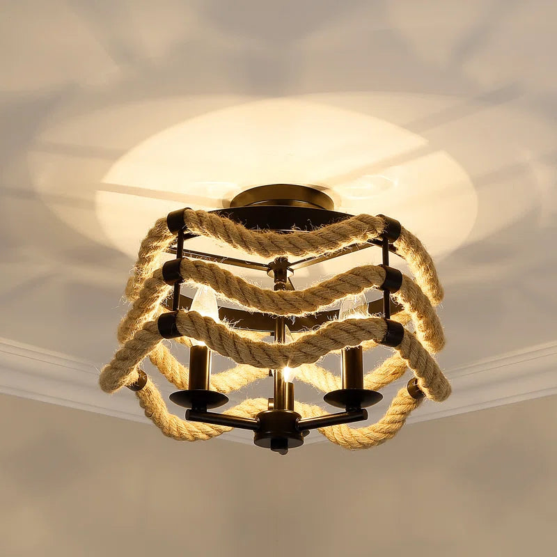 Cliffton Fabric Semi Flush Mount