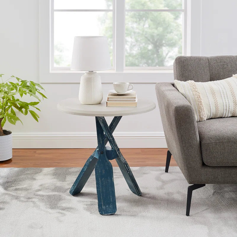 Omar Coastal 3-Leg Decorative Oar Side Table